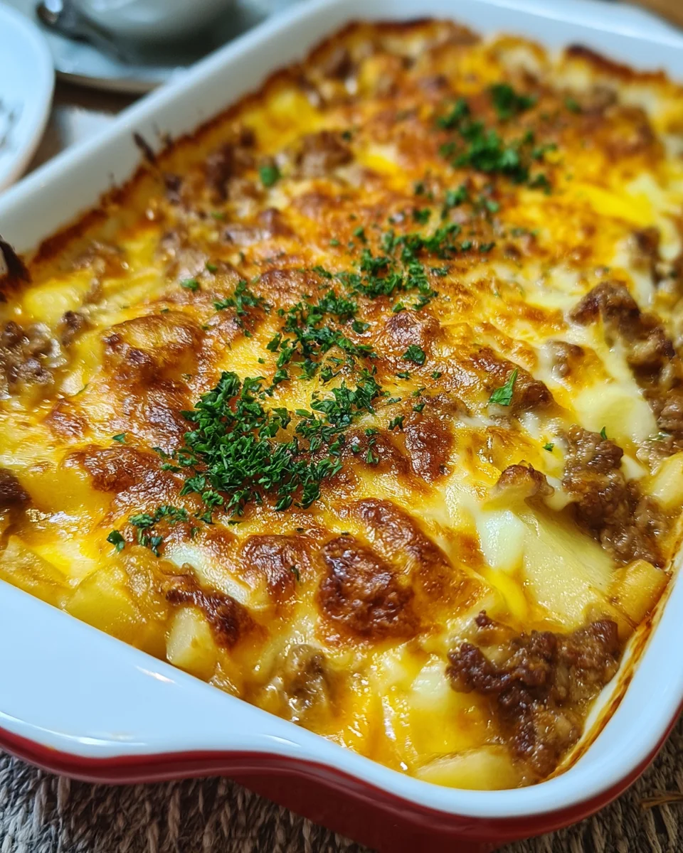 Easy Hamburger and Potato Casserole Recipe