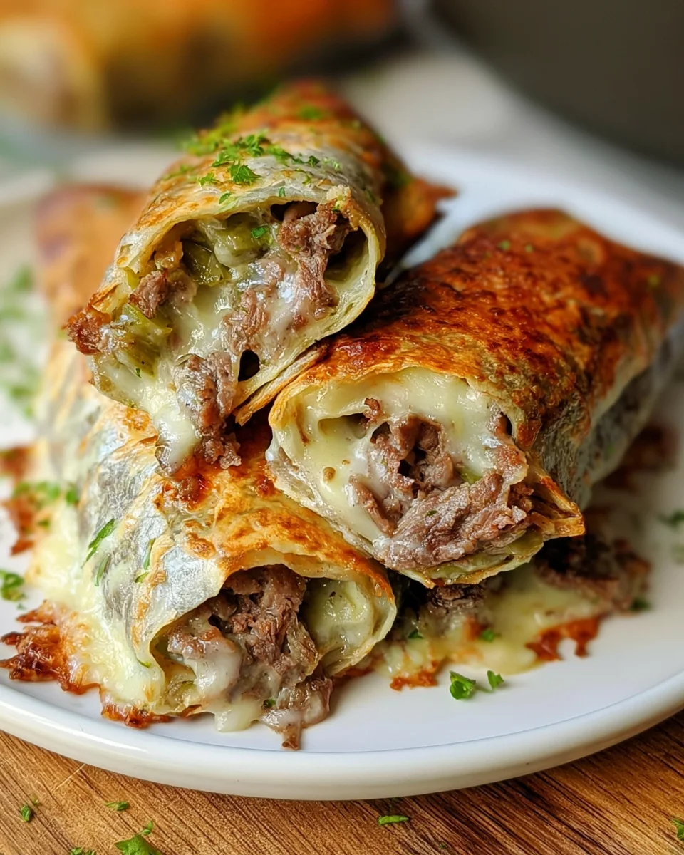 Easy Keto Philly Cheesesteak Roll Ups Recipe