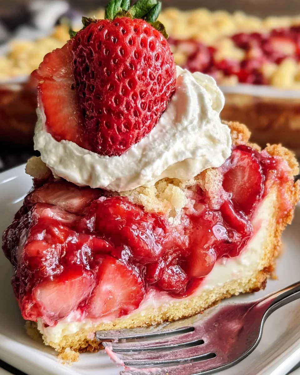 Easy Strawberry Cheesecake Dump Cake Recipe