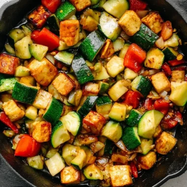 Easy Zucchini Stir Fry With Tofu Recipe (Vegan)