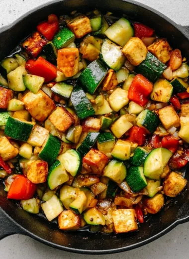Easy Zucchini Stir Fry With Tofu Recipe (Vegan)