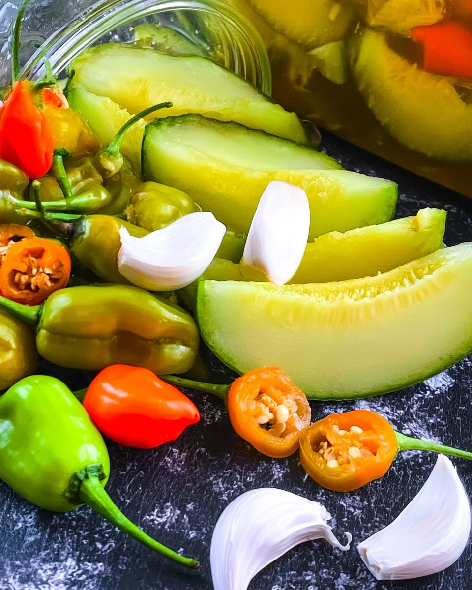 Homemade Habanero Garlic Pickles Recipe (Spicy and Crunchy!)