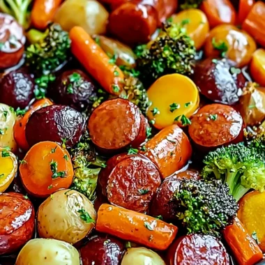 One-Pan Honey Garlic Kielbasa and Veggies Recipe