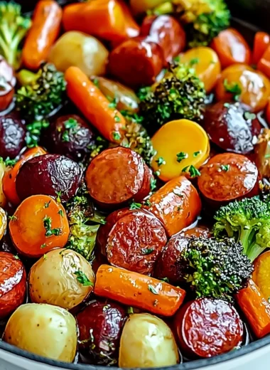 One-Pan Honey Garlic Kielbasa and Veggies Recipe