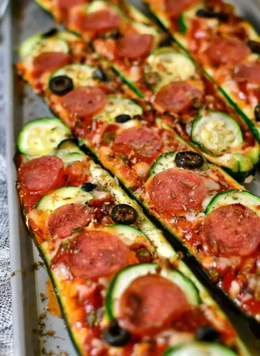Pizza Stuffed Zucchini Boats Recipe (Healthy & Delicious!)