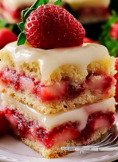 Quick and Easy Strawberry Shortcake Bars Recipe