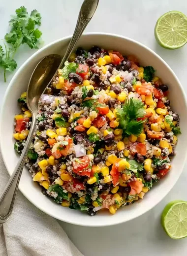 Sweet Corn and Black Bean Quinoa Salad Recipe