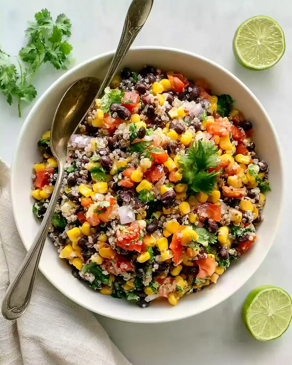 Sweet Corn and Black Bean Quinoa Salad Recipe