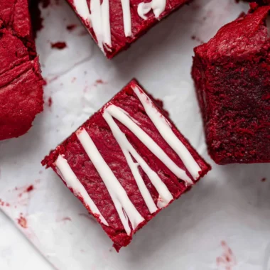 The Best Fudgy Red Velvet Brownies Recipe (Rich and Decadent!)