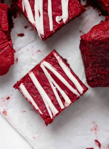 The Best Fudgy Red Velvet Brownies Recipe (Rich and Decadent!)