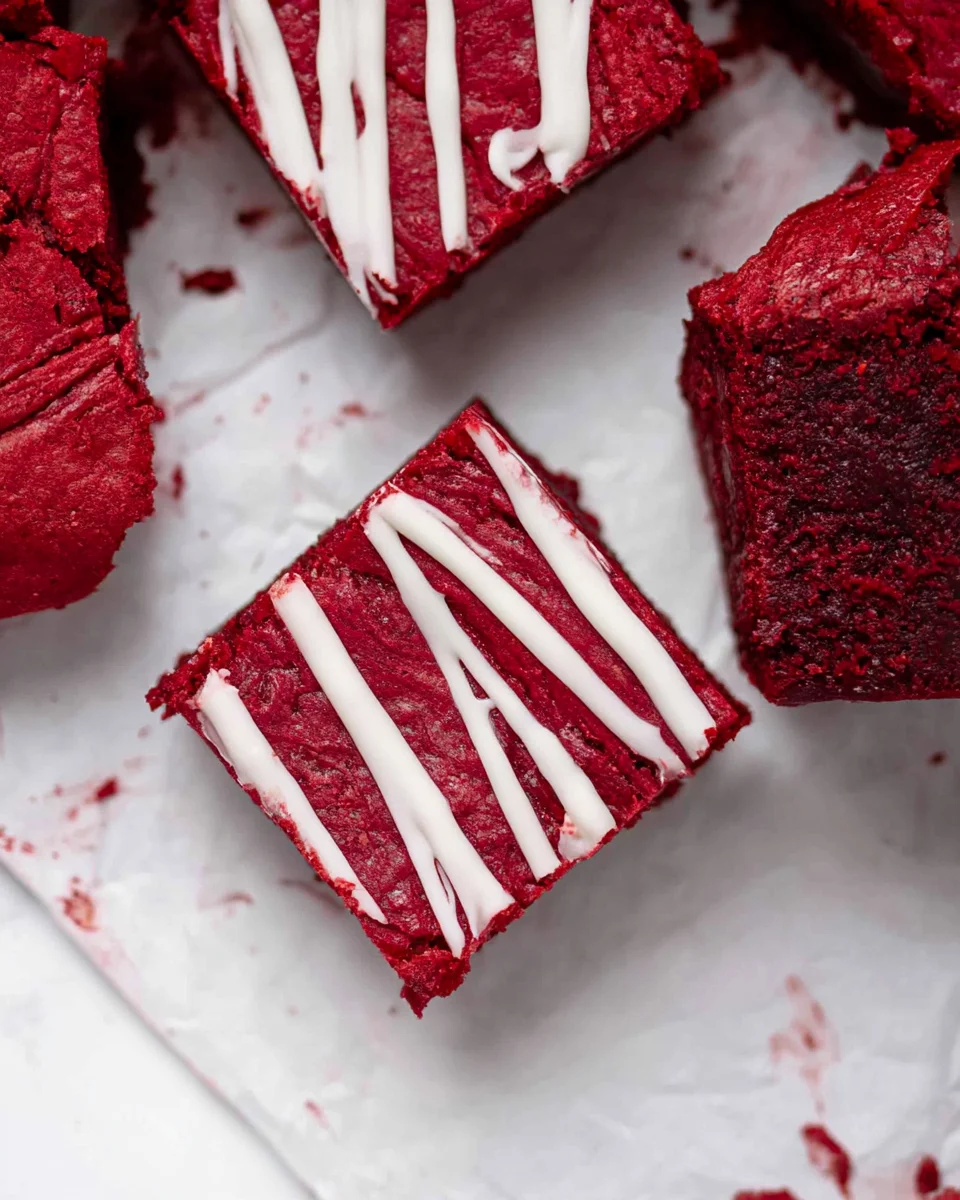 The Best Fudgy Red Velvet Brownies Recipe (Rich and Decadent!)