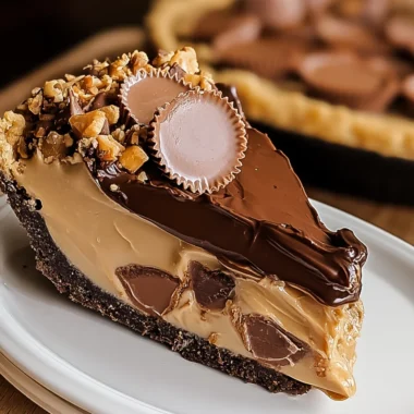 Decadent Reese's Peanut Butter Cup Pie Recipe