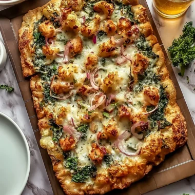 Easy Chicken Spinach Flatbread Recipe