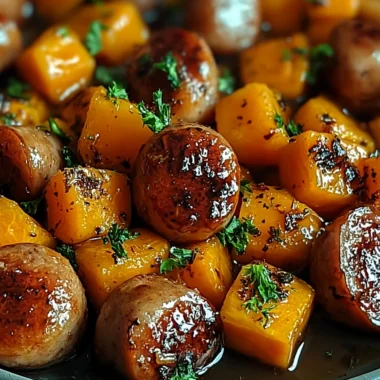Easy Sausage and Sweet Potatoes with Honey Garlic Sauce Recipe