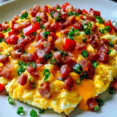 Hearty Loaded Scrambled Eggs Recipe (Quick and Easy!)