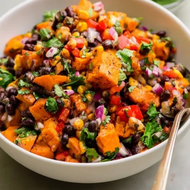 Roasted Sweet Potato Black Bean Salad Recipe (Vibrant and Wholesome)