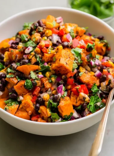 Roasted Sweet Potato Black Bean Salad Recipe (Vibrant and Wholesome)