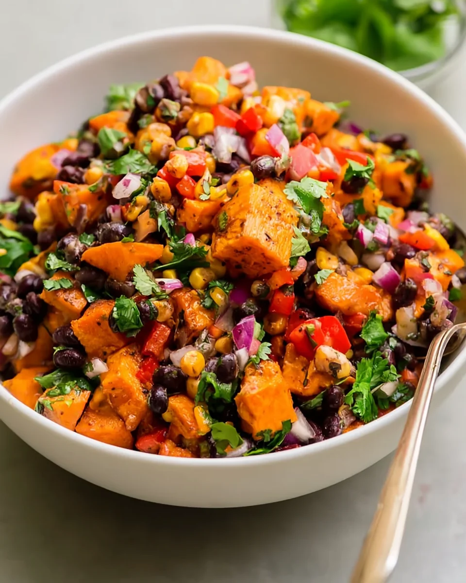 Roasted Sweet Potato Black Bean Salad Recipe (Vibrant and Wholesome)